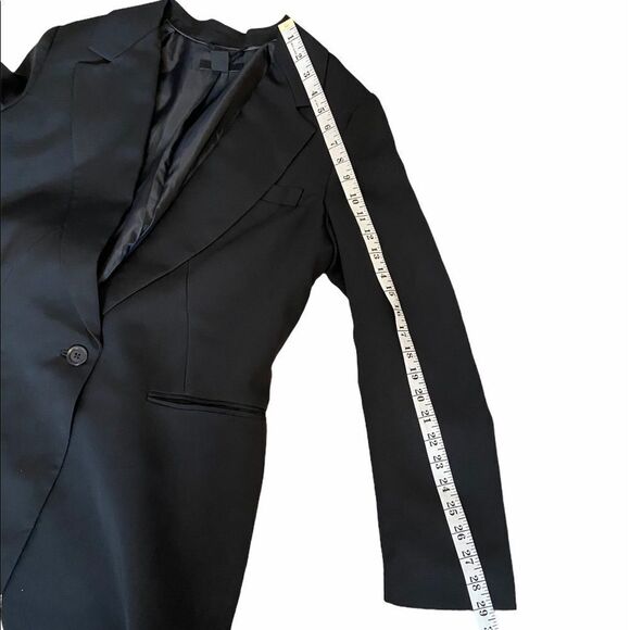 MENS H&M Black Single Breasted One Button Blazer - Picture 9 of 10